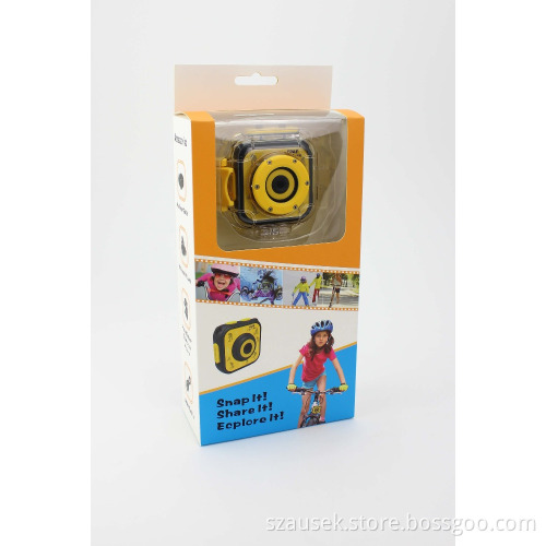 Best Children gift !! Green cartoon style waterproof HD 720P action camera hidden video camera for child